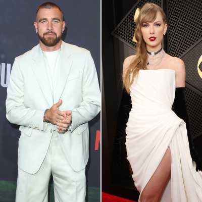 Travis Kelce Pulls Taylor Swift Close as They Leave Eras Tour