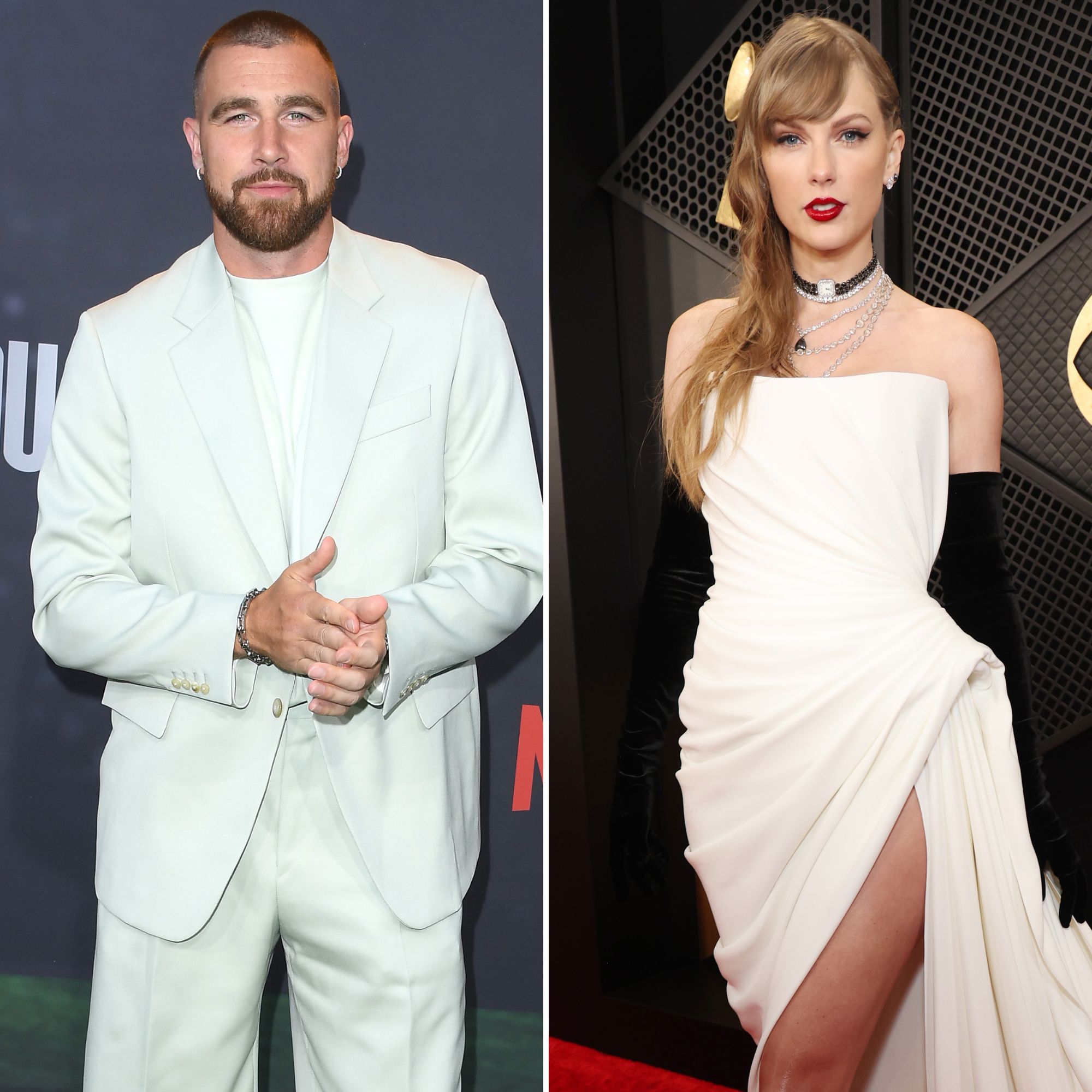 Travis Kelce Pulls Taylor Swift Close as They Leave Eras Tour
