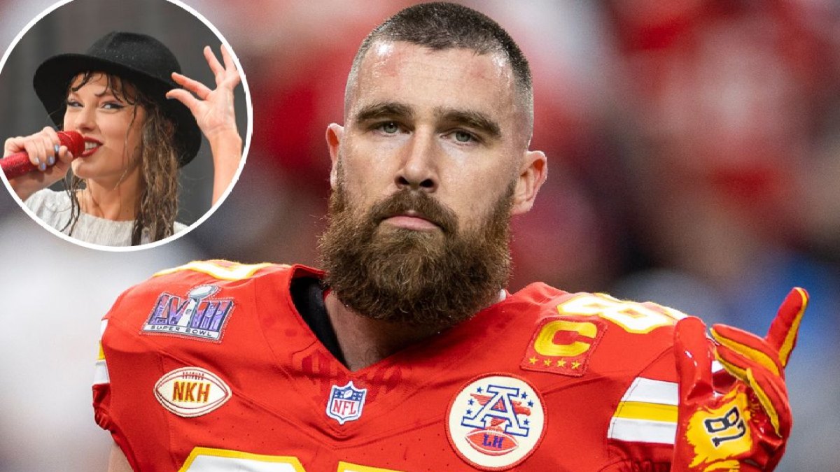 Travis Kelce Throws Gloves to Young Swiftie at Training Camp