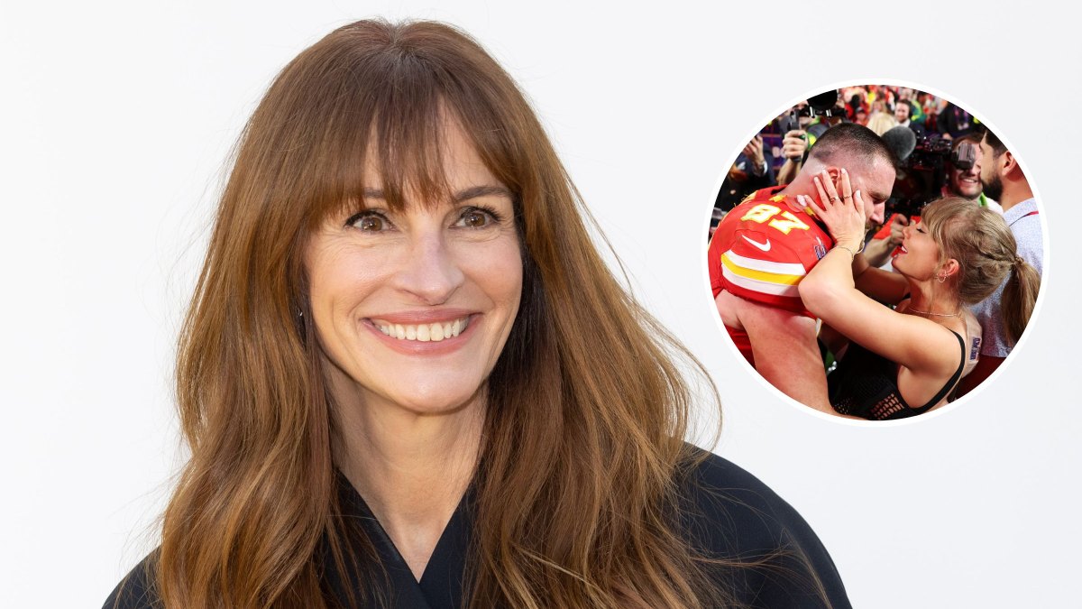 Julia Roberts Seemingly Tells Travis Kelce 'I'm So Happy for You Guys' Amid Taylor Swift Romance
