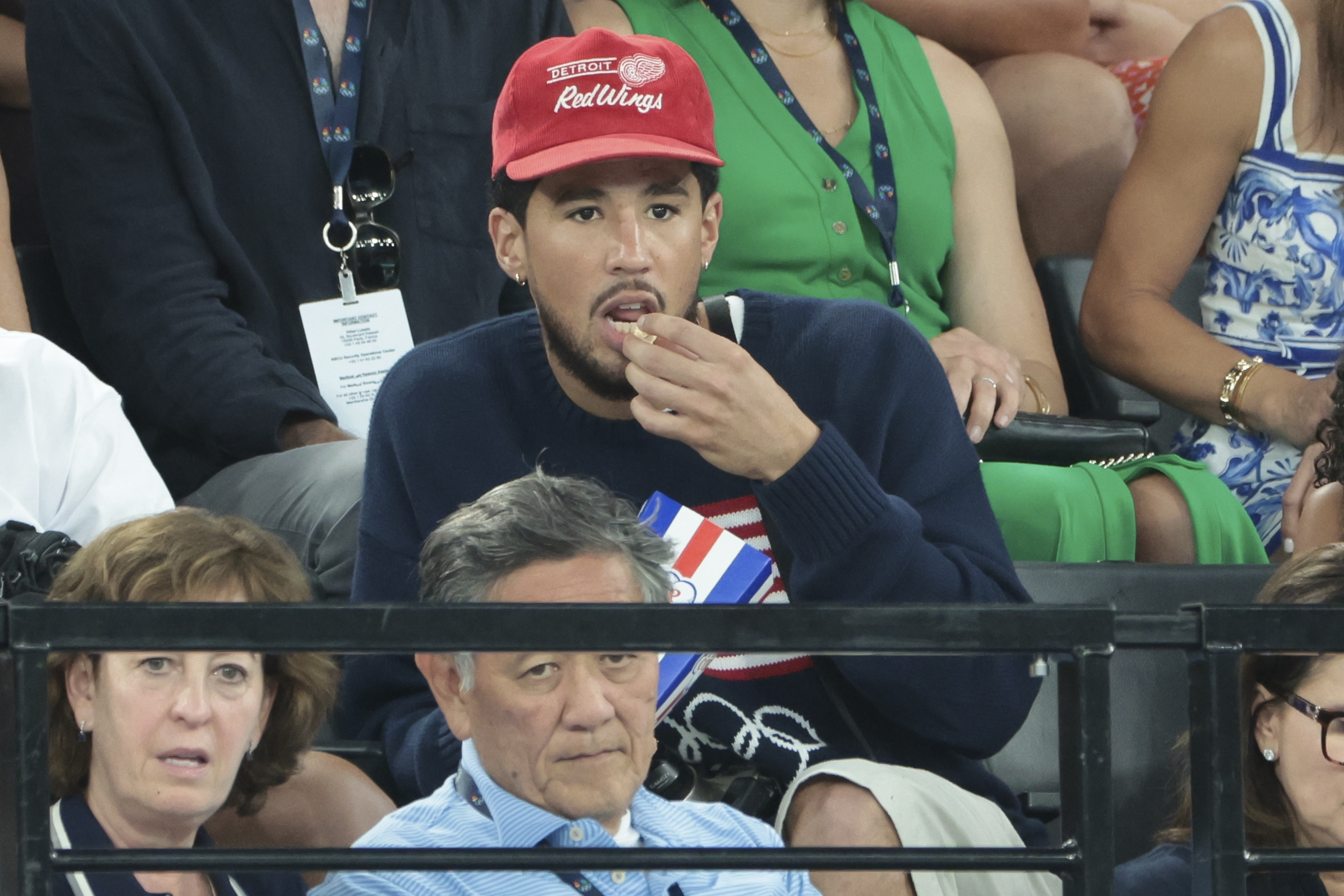 Kendall Jenner, Devin Booker’s Patriotic Attire at Paris Olympics