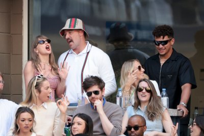 Taylor Swift and Travis Kelce Sing About &lsquo;Love&rsquo; at U.S. Open