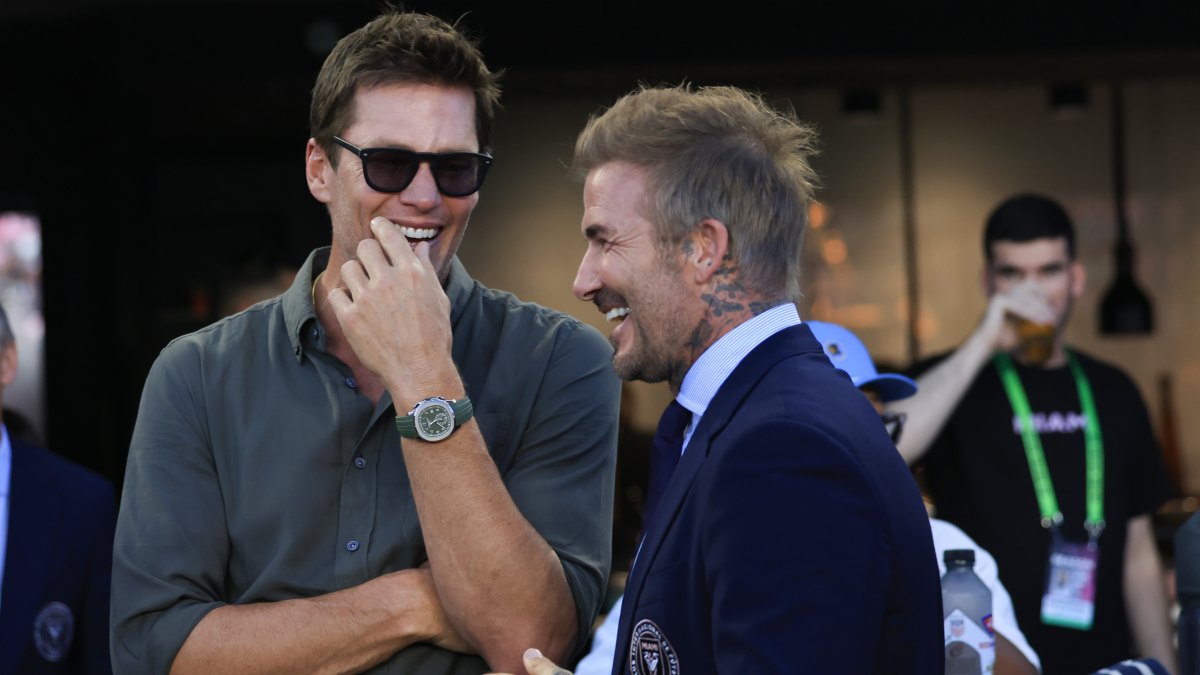 David Beckham and Tom Brady