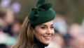 Kate Middleton Wears Green Coat Dress at Royal Family Christmas Church