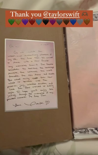 Taylor Swift Sends Chiefs Owner’s Daughters Eras Tour Books With Handwritten Notes