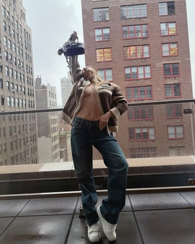 Sydney Sweeney Poses for Braless Pictures in the Rain