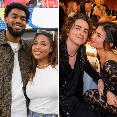 Jordyn Woods Fiance Karl Anthony Towns Gifts Timothee Chalamet Signed Knicks Jersey Amid Kylie Jenner Relationship 186
