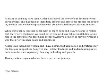 ‘Love Is Blind’ Star Tyler Francis Breaks Silence on Ashley Adionser Split