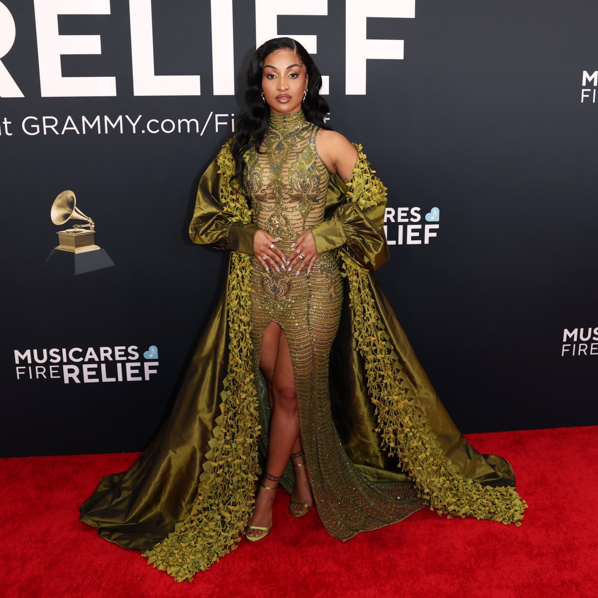 sheer dress grammys uncensored Skin Is In at the Grammy Awards: Chappell Roan's Grammys Dress, Bieber's Boxers and More