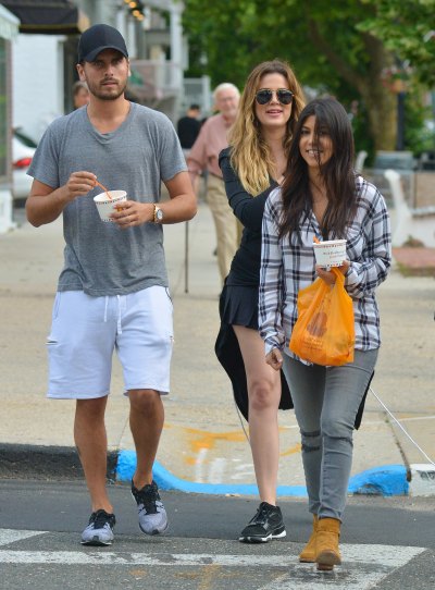 Kourtney Kardashian, Khloe Kardashian and Scott Disick
