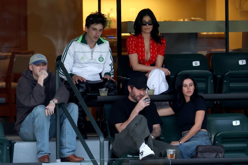 Kylie Jenner and Timothee Chalamet Pack on the PDA on Rare Public Date at Tennis Match: Photos