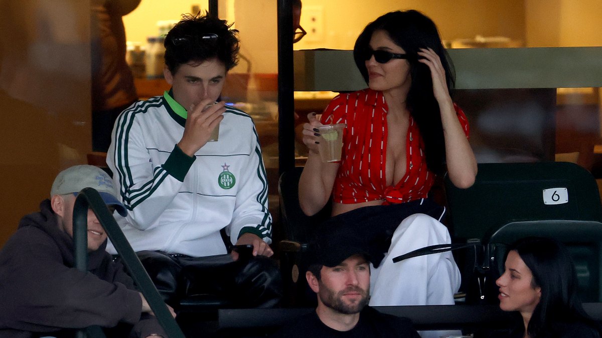 Kylie Jenner and Timothee Chalamet Pack on the PDA on Rare Public Date at Tennis Match: Photos
