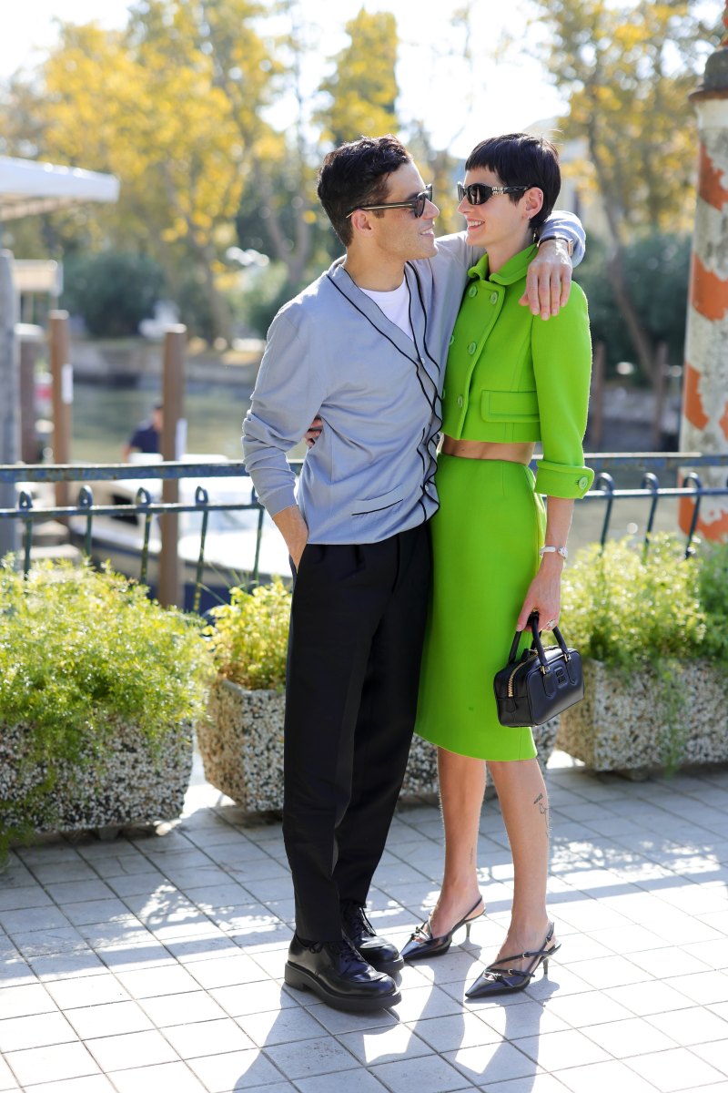 Rami Malek and Emma Corrin