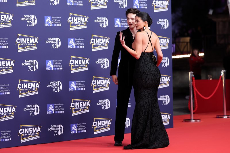 GettyImages-2213948217 Kylie Jenner and Timothee Chalamet Make Red Carpet Debut: Photos
