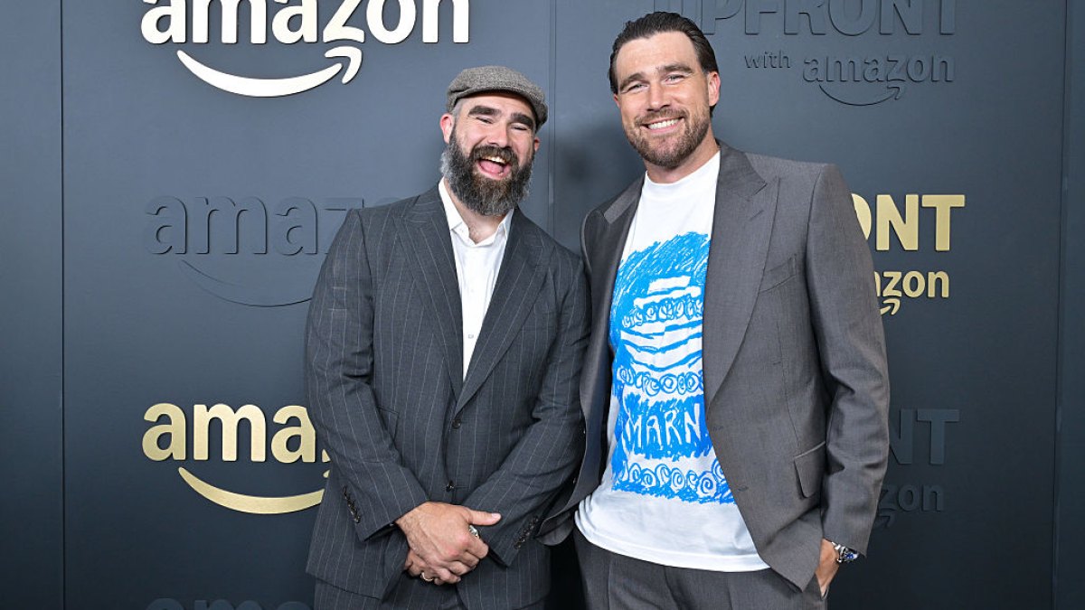 GettyImages-2214788295 Travis Kelce Is ‘One of Jason Kelce’s Biggest Weight Loss Supporters’