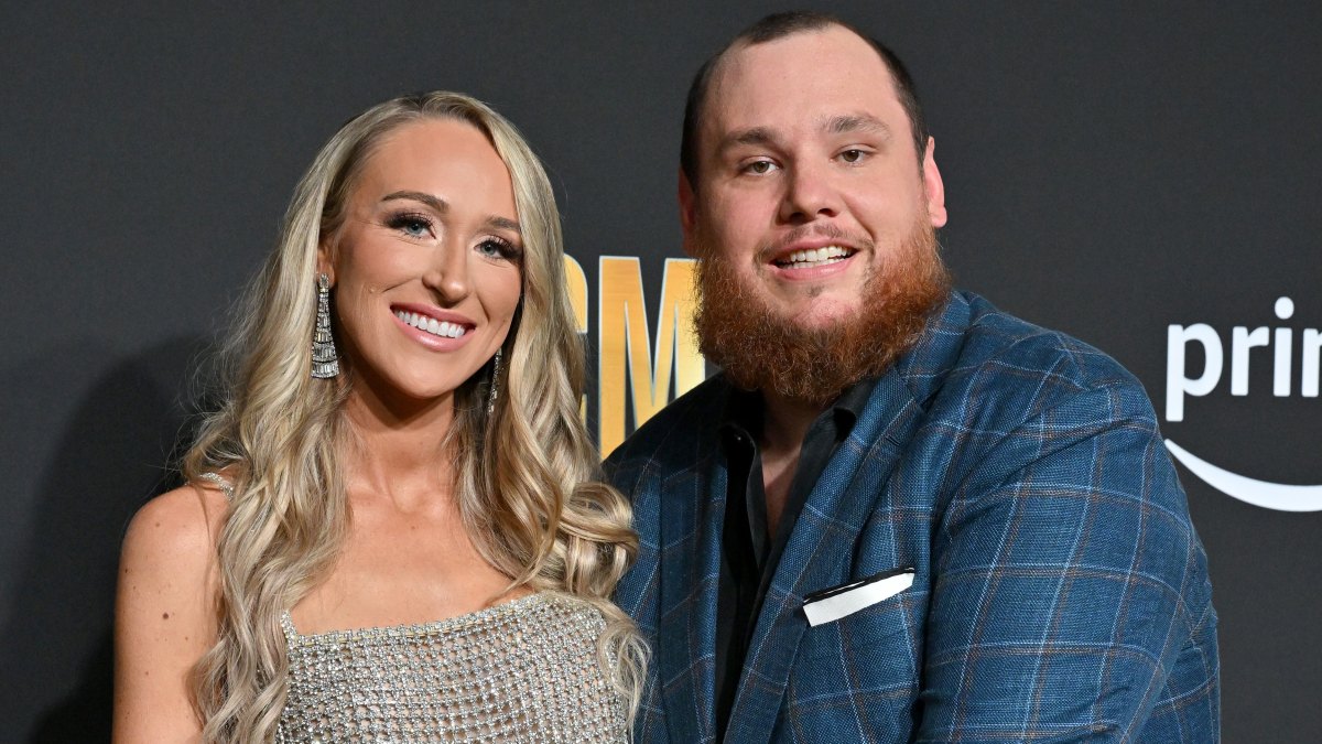1489429612 FRISCO, TEXAS - MAY 11: Nicole Combs and Luke Combs attend the 58th Academy of Country Music Awards at The Ford Center at The Star on May 11, 2023 in Frisco, Texas. (Photo by Axelle/Bauer-Griffin/FilmMagic)