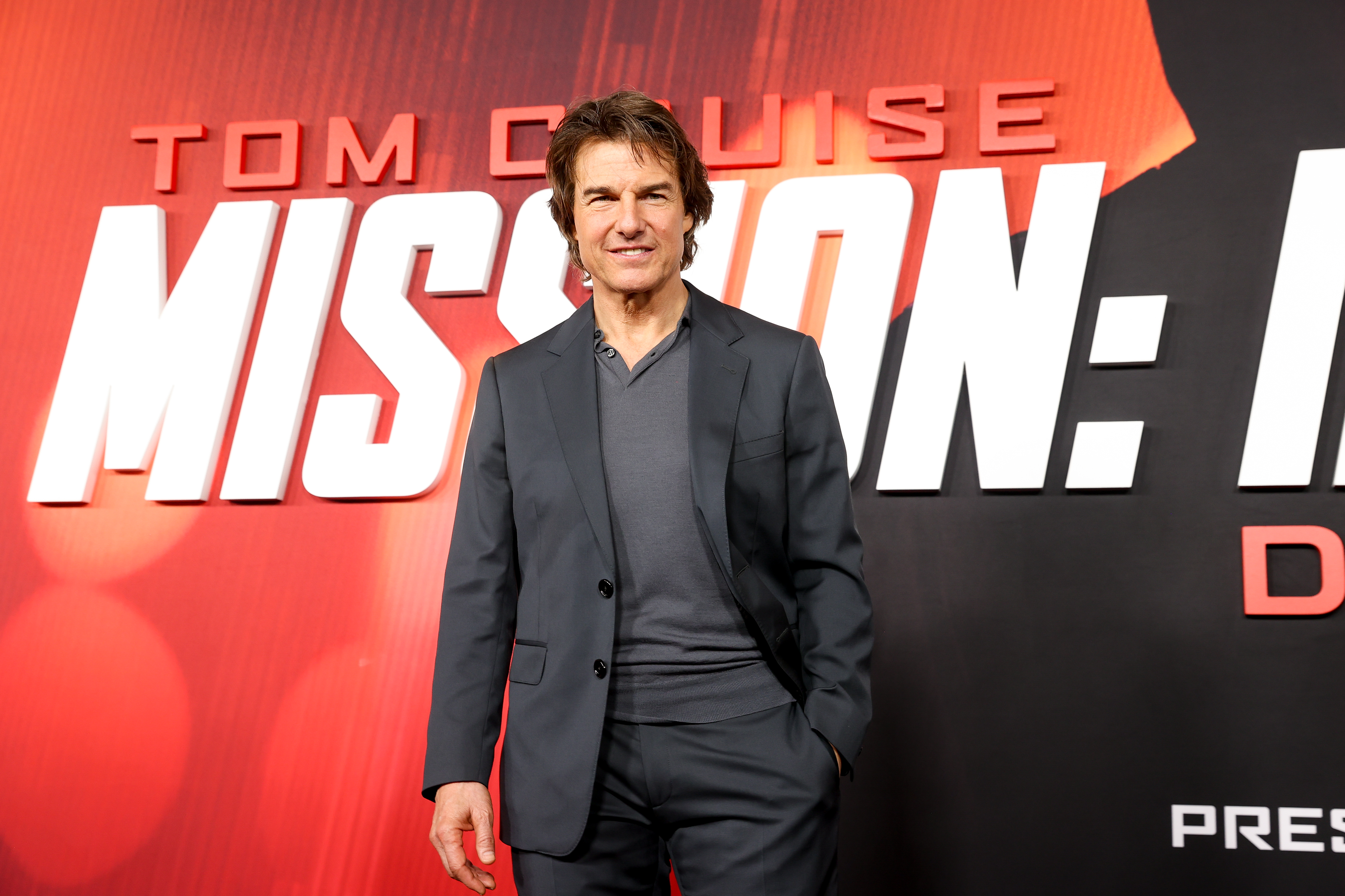 1520487058 Tom Cruise at the premiere of "Mission: Impossible - Dead Reckoning Part One" held at Rose Theater, at Jazz at Lincoln Center's Frederick P. Rose Hall on July 10, 2023 in New York, New York. (Photo by Lexie Moreland/Variety via Getty Images)
