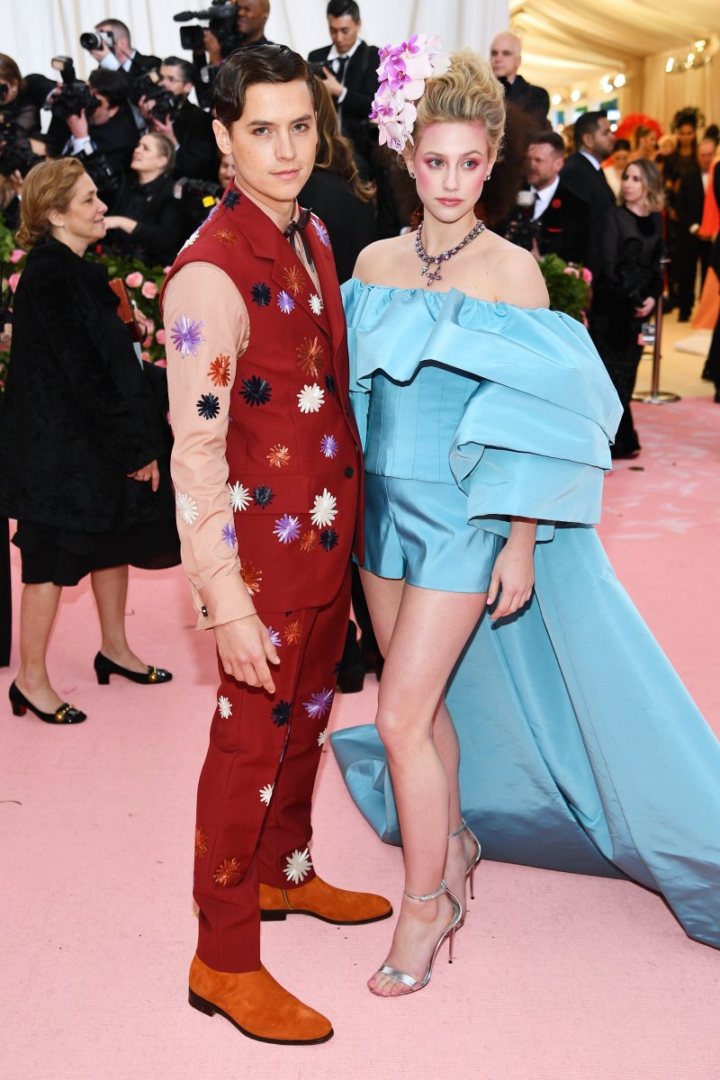 NEW YORK, NEW YORK - MAY 06: Cole Sprouse and Lili Reinhart attend The 2019 Met Gala Celebrating Camp: Notes on Fashion at Metropolitan Museum of Art on May 06, 2019 in New York City. (Photo by Dimitrios Kambouris/Getty Images for The Met Museum/Vogue)