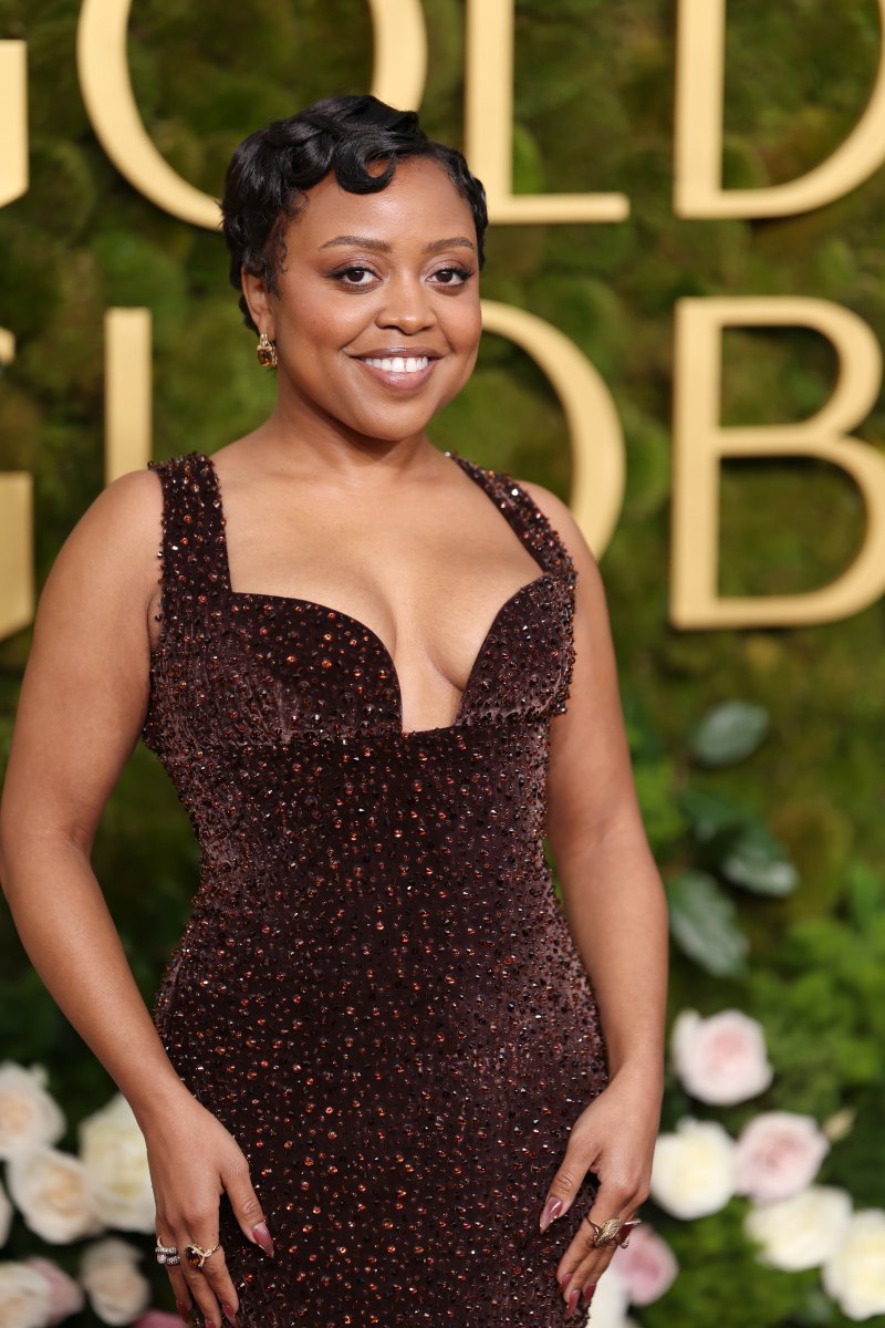 2192554863 BEVERLY HILLS, CALIFORNIA - JANUARY 05: Quinta Brunson attends the 82nd Annual Golden Globe Awards at The Beverly Hilton on January 05, 2025 in Beverly Hills, California. (Photo by Matt Winkelmeyer/WireImage)