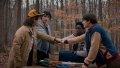 STRANGER THINGS. (L to R) Gaten Matarazzo as Dustin Henderson, Finn Wolfhard as Mike Wheeler, Caleb McLaughlin as Lucas Sinclair, and Noah Schnapp as Will Byers in STRANGER THINGS. Cr. Courtesy of Netflix © 2025