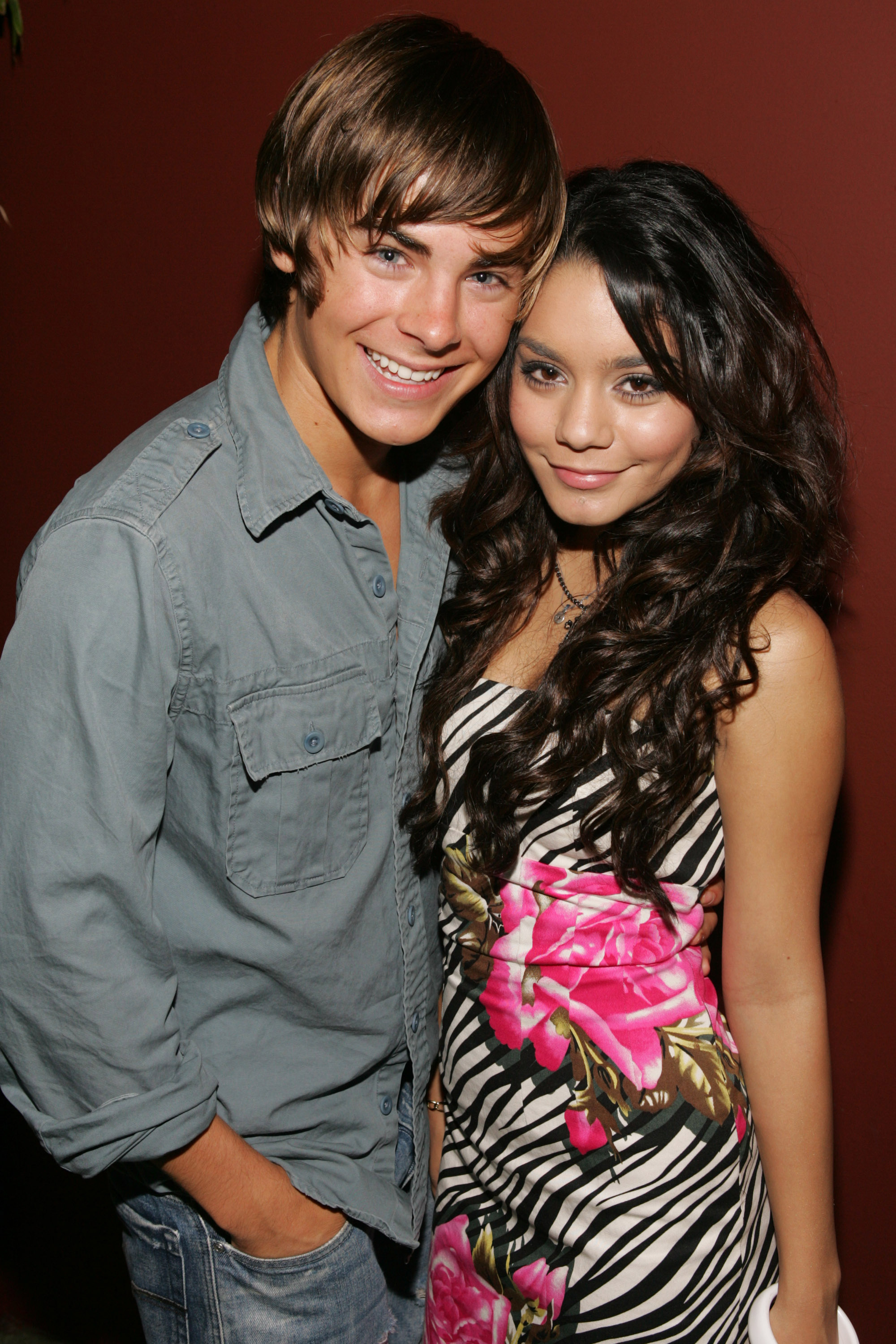 Zac Efron and Vanessa Hudgens at the Pearl in West Hollywood, California (Photo by Michael Bezjian/WireImage)