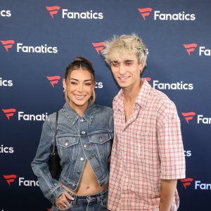 2198494675 NEW ORLEANS, LOUISIANA - FEBRUARY 08: Brianna LaPaglia and Josh Richards attend 2025 Fanatics Super Bowl Party at The Sugar Mill on February 08, 2025 in New Orleans, Louisiana. (Photo by Kaitlyn Morris/WireImage)