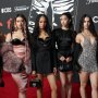 2234196612 ELMONT, NEW YORK - SEPTEMBER 07: (L-R) Lara Raj, Megan, Manon, Sophia, Daniela and Yoonchae of KATSEYE attend the 2025 MTV Video Music Awards at UBS Arena on September 07, 2025 in Elmont, New York. (Photo by Catherine Powell/Getty Images for MTV)