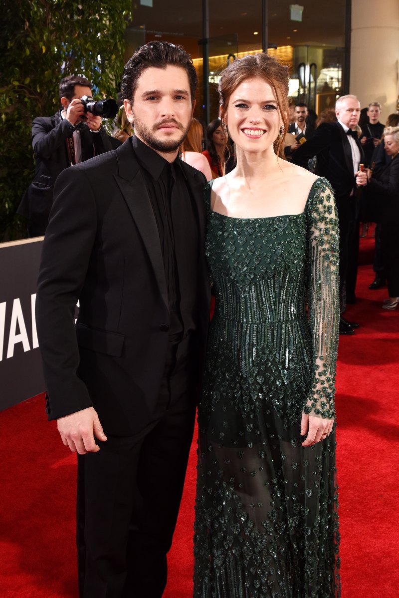 BEVERLY HILLS, CALIFORNIA - JANUARY 05: Kit Harington and Rose Leslie attend the 77th Annual Golden Globe Awards sponsored by Icelandic Glacial on January 5, 2020 at the Beverly Hilton in Los Angeles, CA. (Photo by Presley Ann/Getty Images for Icelandic Glacial )