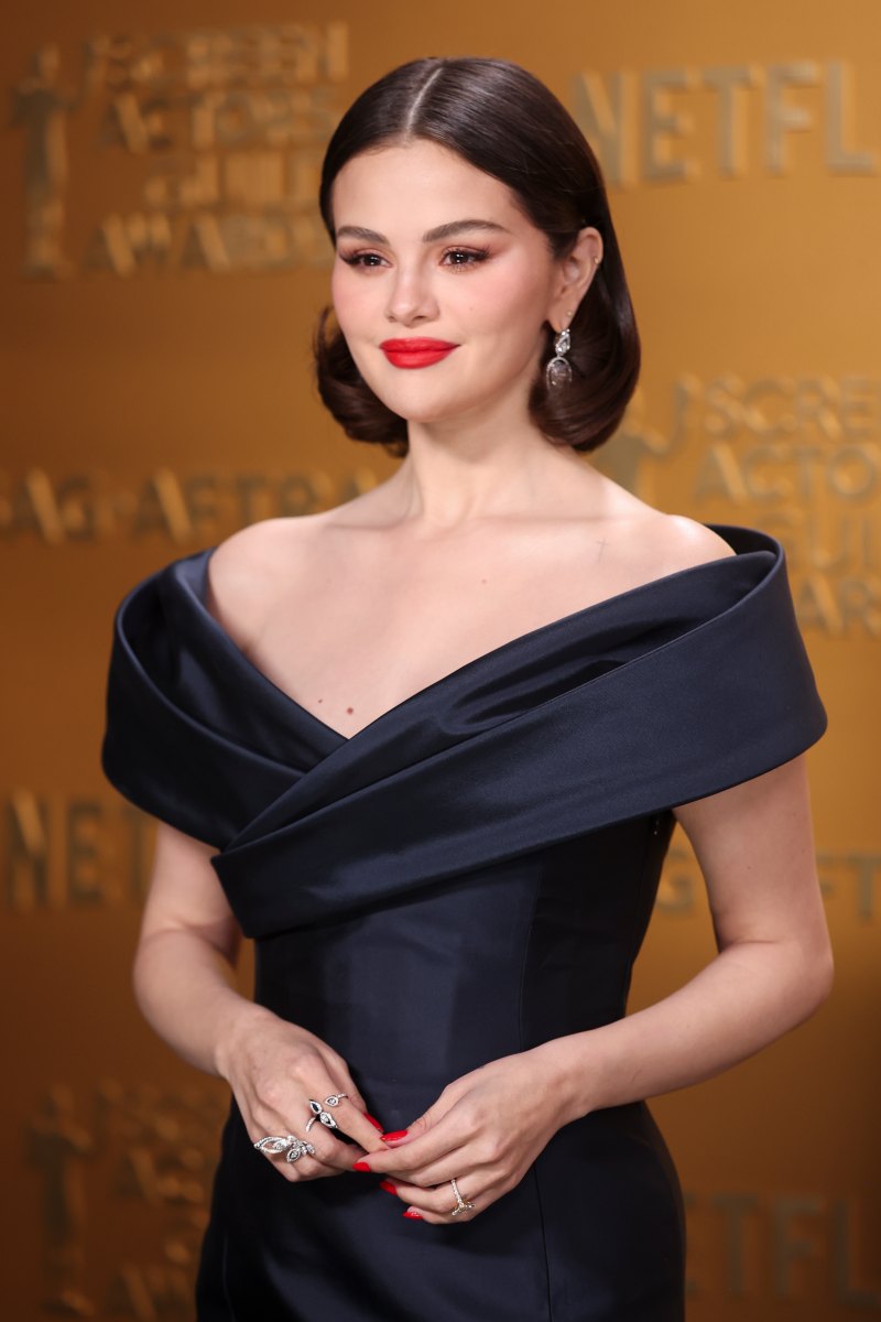 2201011674 Selena Gomez at the 31st Screen Actors Guild Awards held at Shrine Auditorium and Expo Hall on February 23, 2025 in Los Angeles, California. (Photo by Christopher Polk/Variety via Getty Images)