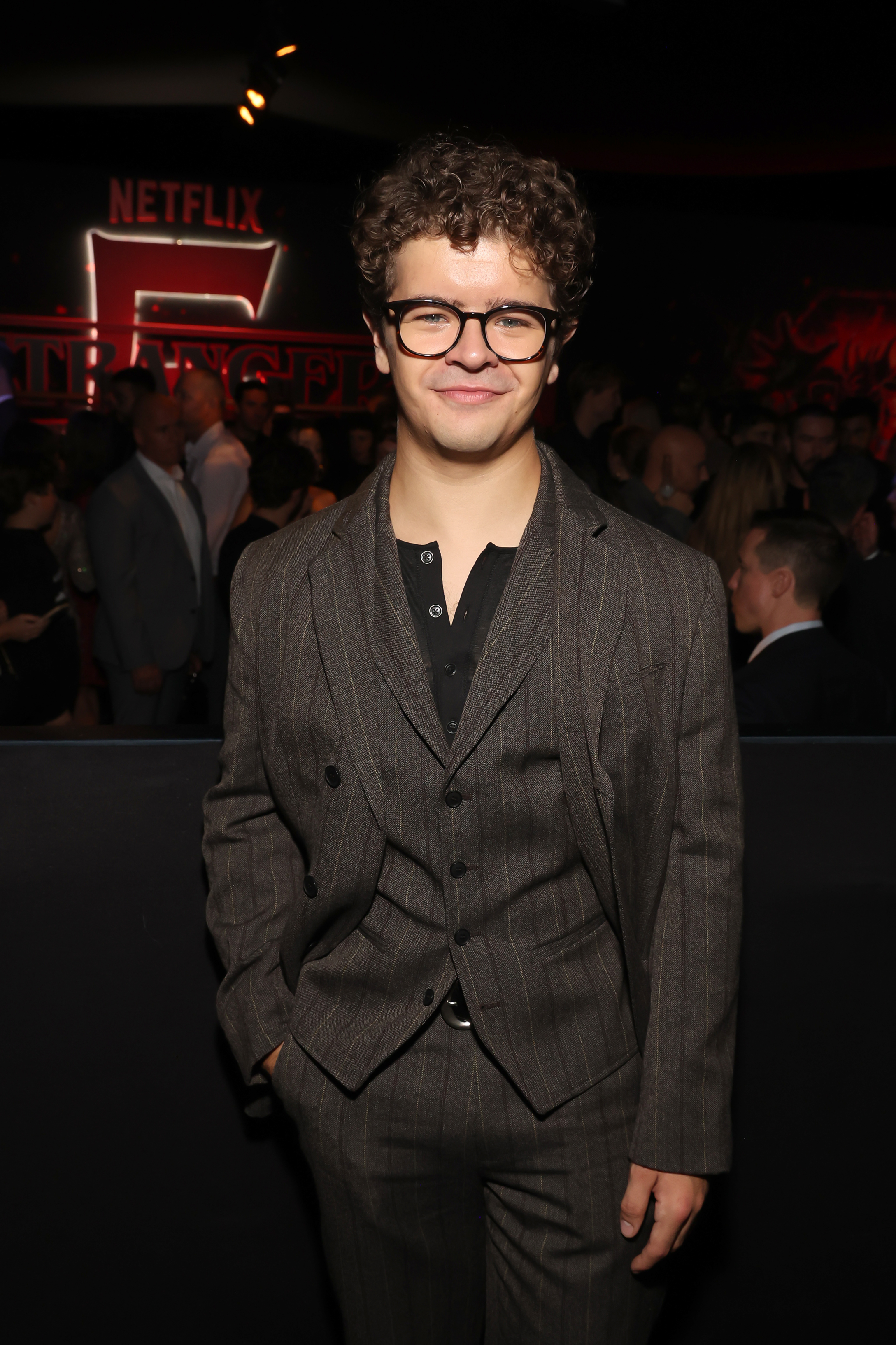 2245442952 HOLLYWOOD, CALIFORNIA - NOVEMBER 06: Gaten Matarazzo attends Netflix's "Stranger Things" Season 5 World Premiere at TCL Chinese 6 Theatres on November 06, 2025 in Hollywood, California. (Photo by Phillip Faraone/Getty Images for Netflix)