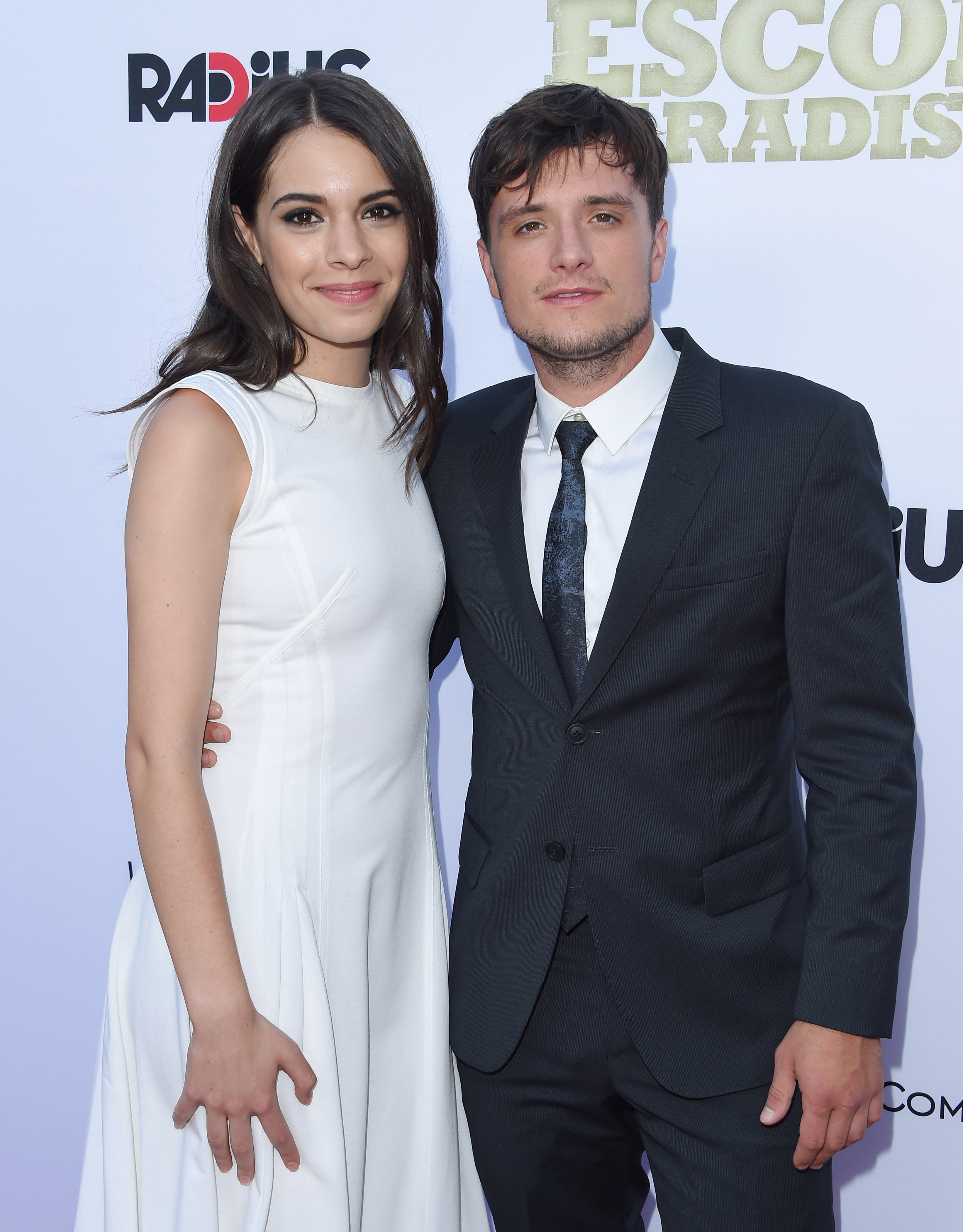 479701724 HOLLYWOOD, CA - JUNE 22: Actors Claudia Traisac and Josh Hutcherson arrive at the Los Angeles premiere of 'Escobar: Paradise Lost' at ArcLight Hollywood on June 22, 2015 in Hollywood, California. (Photo by Axelle/Bauer-Griffin/FilmMagic)