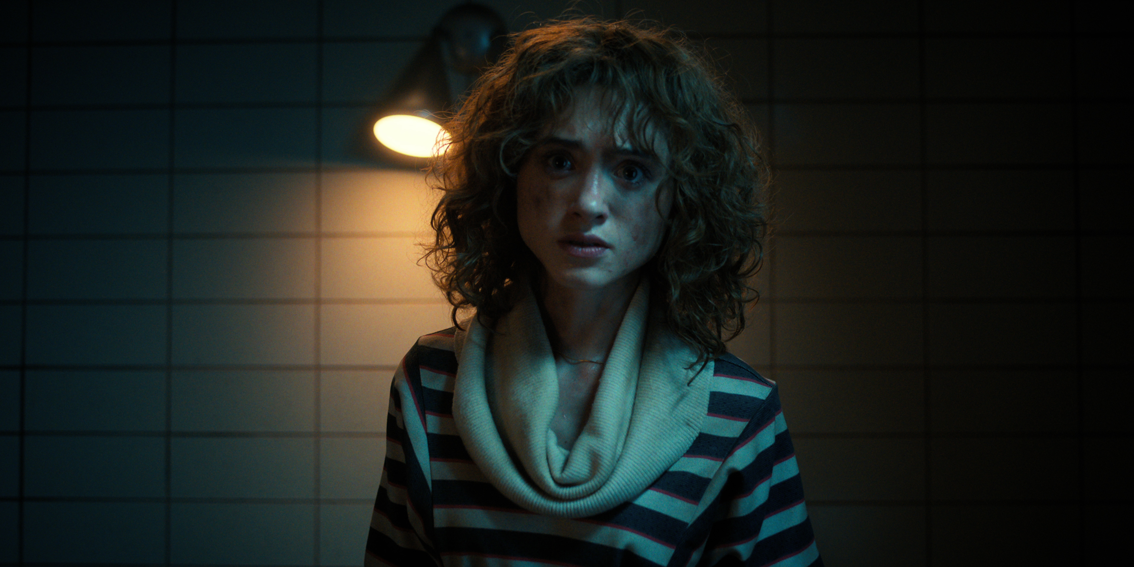 STRANGER THINGS. Natalia Dyer as Nancy Wheeler in STRANGER THINGS. Cr. Courtesy of Netflix © 2022