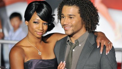 83312889 Cast member Monique Coleman (L) and Corbin Bleu arrive for the premiere of the "High School Musical 3: Senior Year" at the Galen Centre in Los Angeles on October 16, 2008. AFP PHOTO/Jewel SAMAD (Photo credit should read JEWEL SAMAD/AFP via Getty Images)