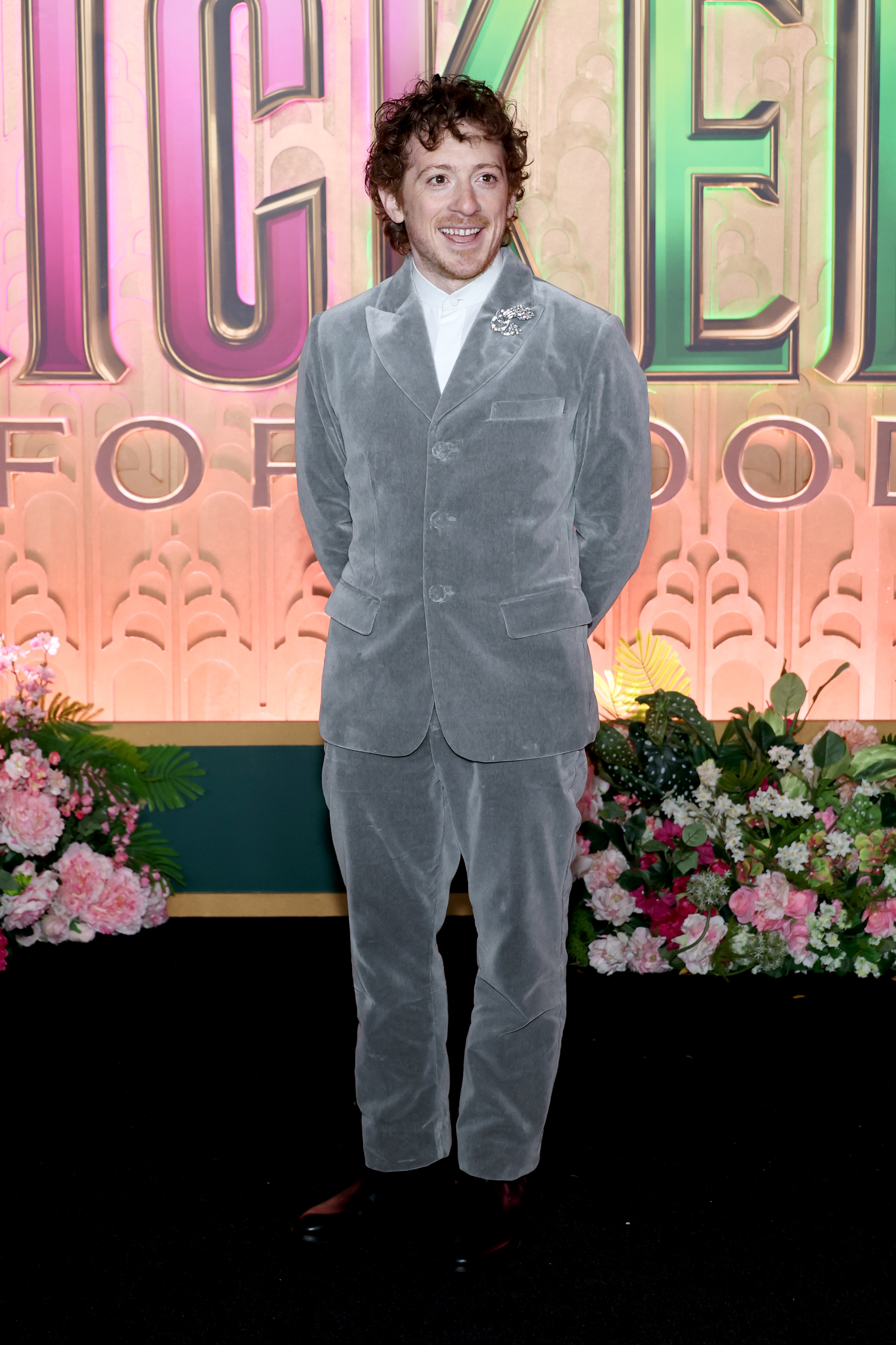 2247200345 NEW YORK, NEW YORK - NOVEMBER 17: Ethan Slater attends the "Wicked: For Good!" New York Premiere at David Geffen Hall on November 17, 2025 in New York City. (Photo by Jamie McCarthy/Getty Images)