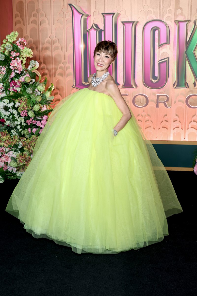 2247203463. NEW YORK, NEW YORK - NOVEMBER 17: Michelle Yeoh attends the "Wicked: For Good!" New York Premiere at David Geffen Hall on November 17, 2025 in New York City. (Photo by Jamie McCarthy/Getty Images)