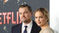 1357364947 NEW YORK, NEW YORK - DECEMBER 05: Leonardo DiCaprio and Jennifer Lawrence attend the world premiere of Netflix's "Don't Look Up" on December 05, 2021 in New York City. (Photo by Mike Coppola/Getty Images)
