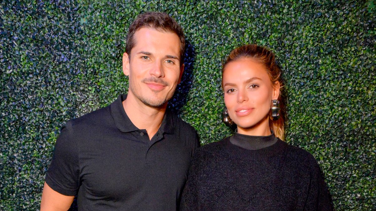 2177113970 SAN DIEGO, CALIFORNIA - OCTOBER 09: (EDITORS NOTE: This image has been retouched.) (L-R) Gleb Savchenko and Brooks Nader attend the PXG San Diego Grand Opening Celebration on October 09, 2024 in San Diego, California. (Photo by Jerod Harris/Getty Images for PXG)