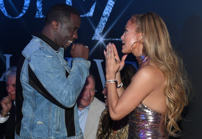 1043367528 LAS VEGAS, NV - SEPTEMBER 30: Sean "Diddy" Combs (L) and Jennifer Lopez attend the after party for the finale of the "JENNIFER LOPEZ: ALL I HAVE" residency at MR CHOW at Caesars Palace on September 30, 2018 in Las Vegas, Nevada. (Photo by Ethan Miller/Getty Images for Caesars Entertainment)