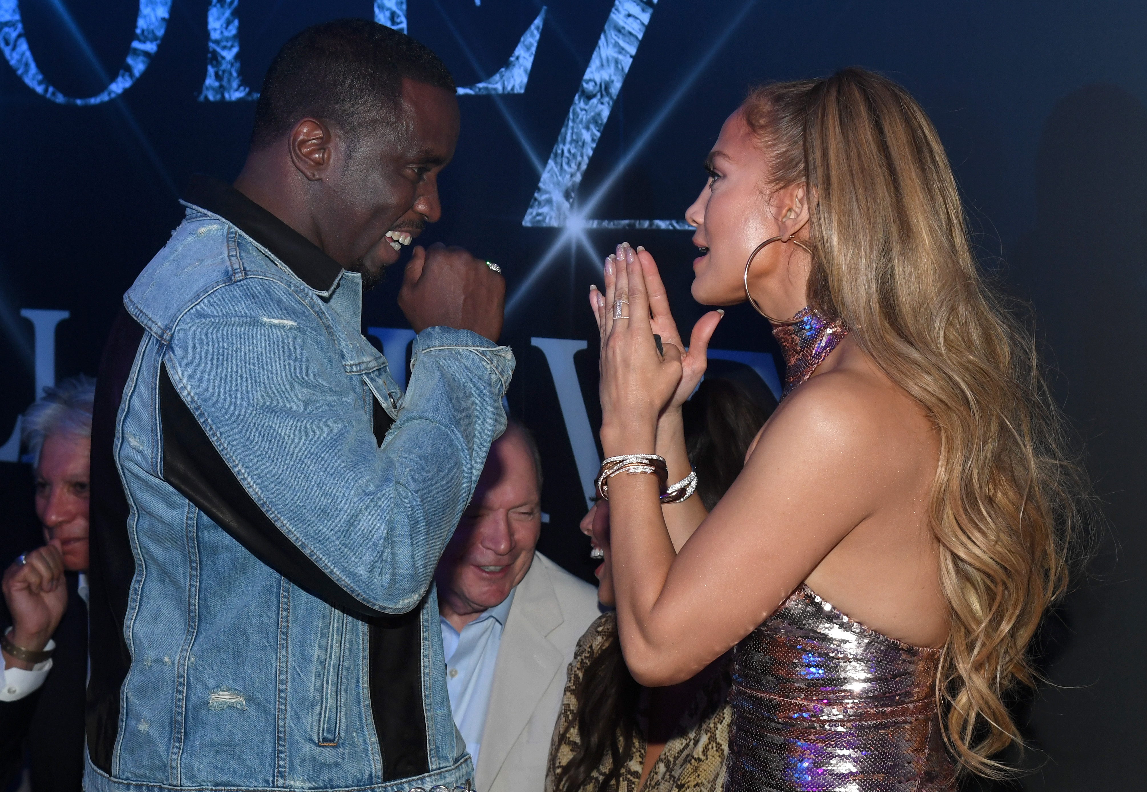 1043367528 LAS VEGAS, NV - SEPTEMBER 30: Sean "Diddy" Combs (L) and Jennifer Lopez attend the after party for the finale of the "JENNIFER LOPEZ: ALL I HAVE" residency at MR CHOW at Caesars Palace on September 30, 2018 in Las Vegas, Nevada. (Photo by Ethan Miller/Getty Images for Caesars Entertainment)