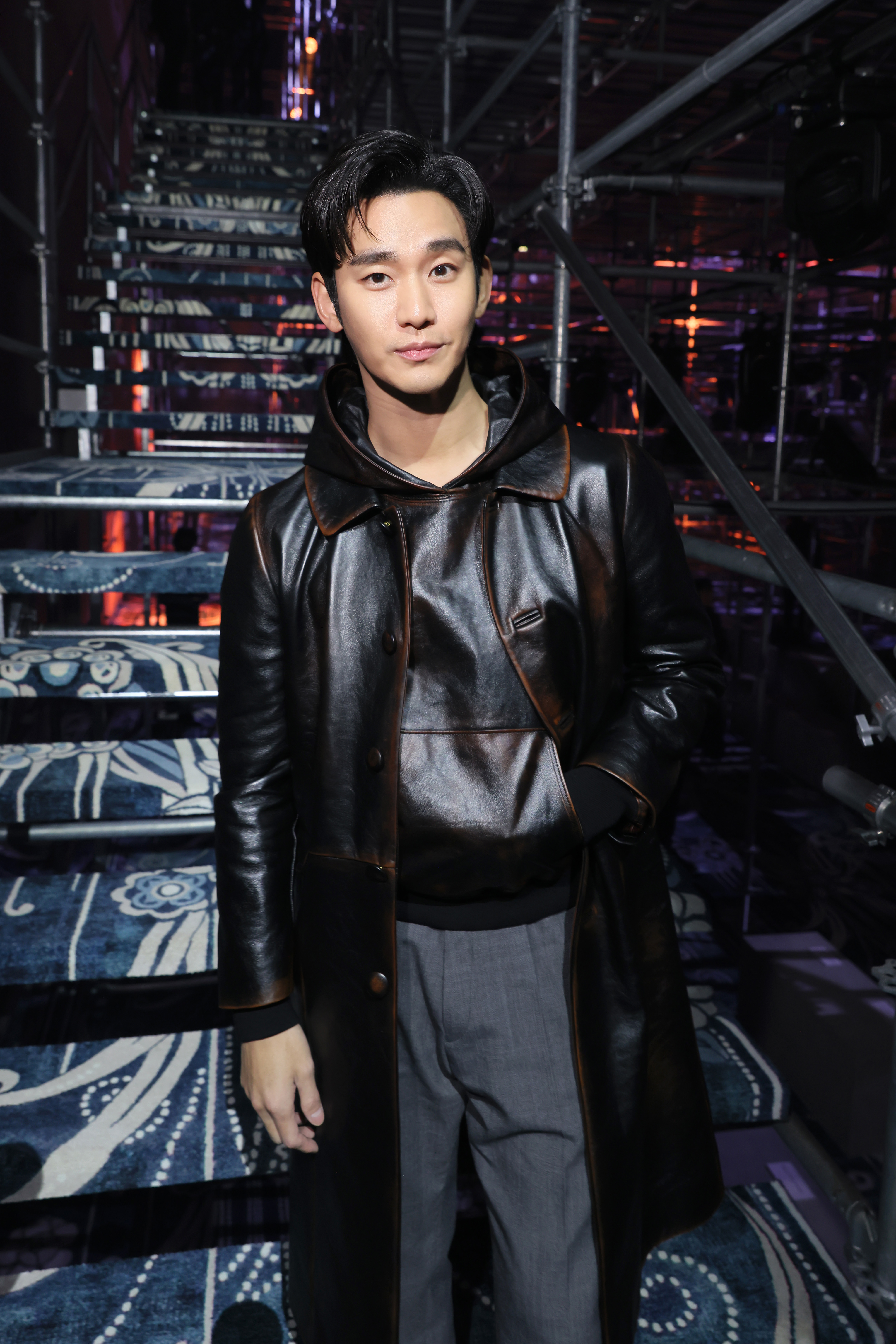 2194773615 MILAN, ITALY - JANUARY 19: (EDITORS NOTE: This image has been retouched at the request of the subject.) Soohyun Kim attends the Prada Fall/Winter 2025 Menswear Fashion Show on January 19, 2025 in Milan, Italy. (Photo by Victor Boyko/Getty Images for Prada)