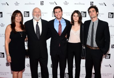 487229461. NEW YORK, NY - APRIL 28: Honoree Rob Reiner poses with family at the 41st Annual Chaplin Award Gala at Avery Fisher Hall at Lincoln Center for the Performing Arts on April 28, 2014 in New York City. (Photo by Michael Loccisano/Getty Images)