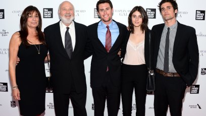 487229461. NEW YORK, NY - APRIL 28: Honoree Rob Reiner poses with family at the 41st Annual Chaplin Award Gala at Avery Fisher Hall at Lincoln Center for the Performing Arts on April 28, 2014 in New York City. (Photo by Michael Loccisano/Getty Images)