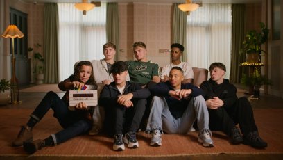 SIMON COWELL: THE NEXT ACT. (L to R) Nicola, Sean, Danny, Hendrik, Cruz, John, and Joshua in episode 6 of SIMON COWELL: THE NEXT ACT. Cr. Courtesy of Netflix. © 2025