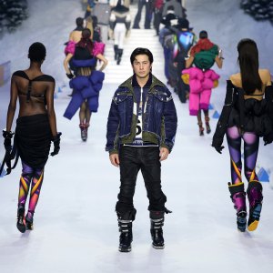 2256649388 'Heated Rivalry' Star Hudson Williams Makes His Runway Debut at Milan Fashion Week