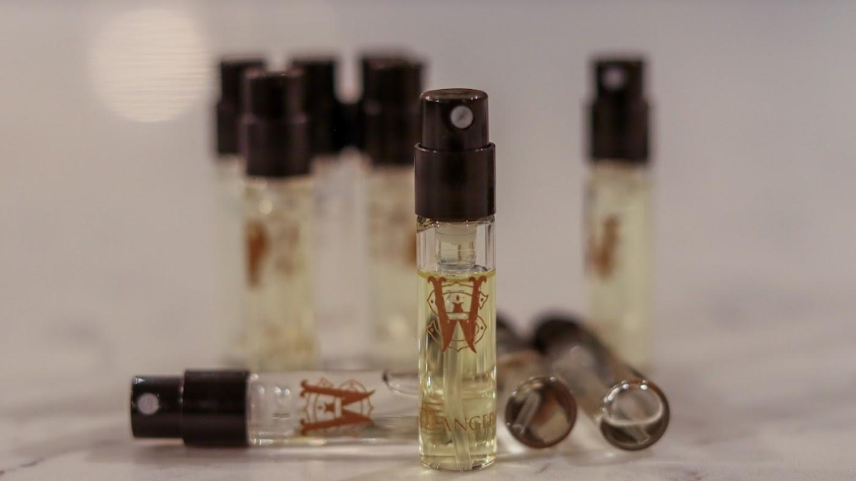 Saltworks Discovery Set perfume samples arranged on a tabletop