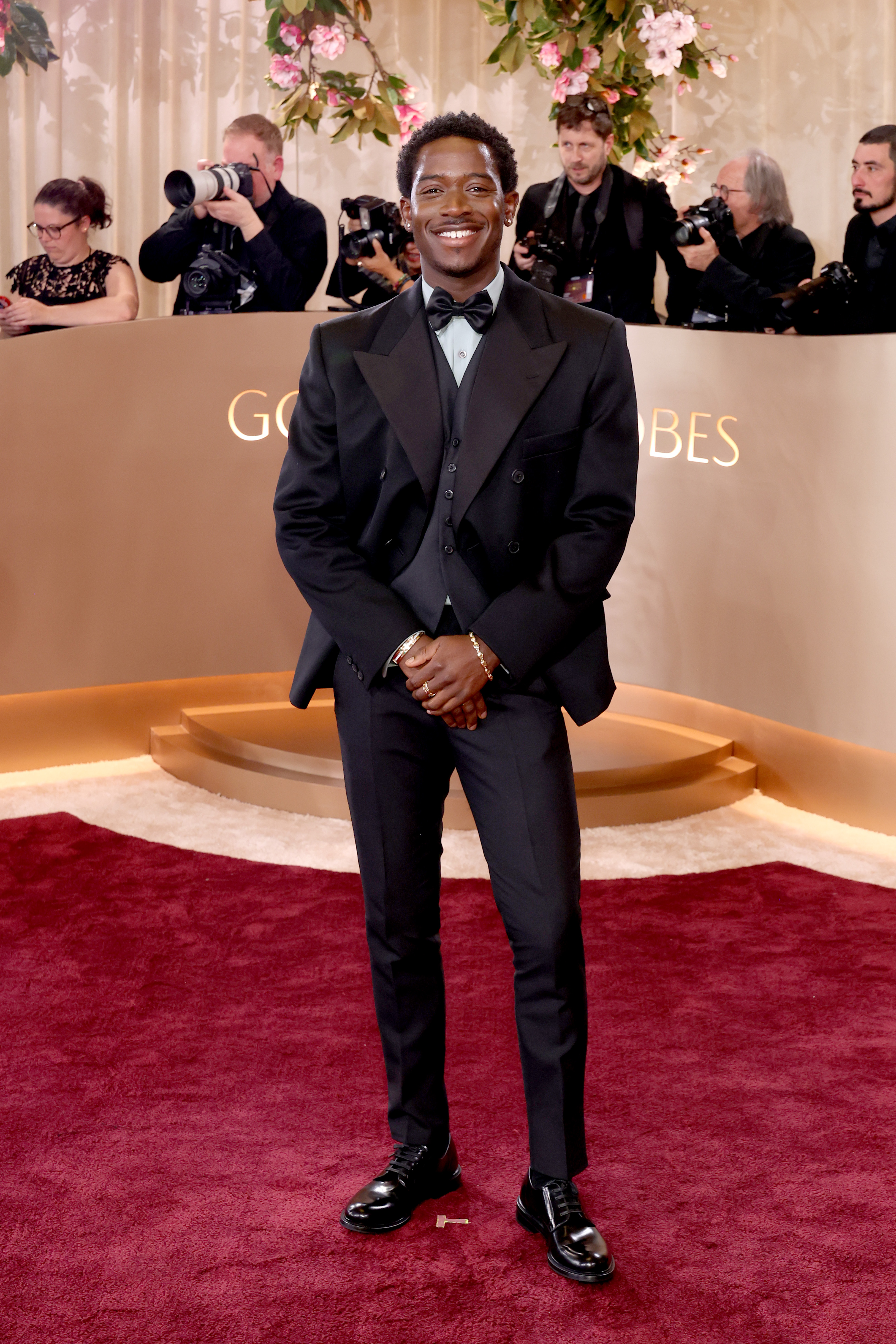 2255763284 BEVERLY HILLS, CALIFORNIA - JANUARY 11: (FOR EDITORIAL USE ONLY) Damson Idris attends the 83rd Annual Golden Globe Awards at The Beverly Hilton on January 11, 2026 in Beverly Hills, California. (Photo by Monica Schipper/Getty Images)