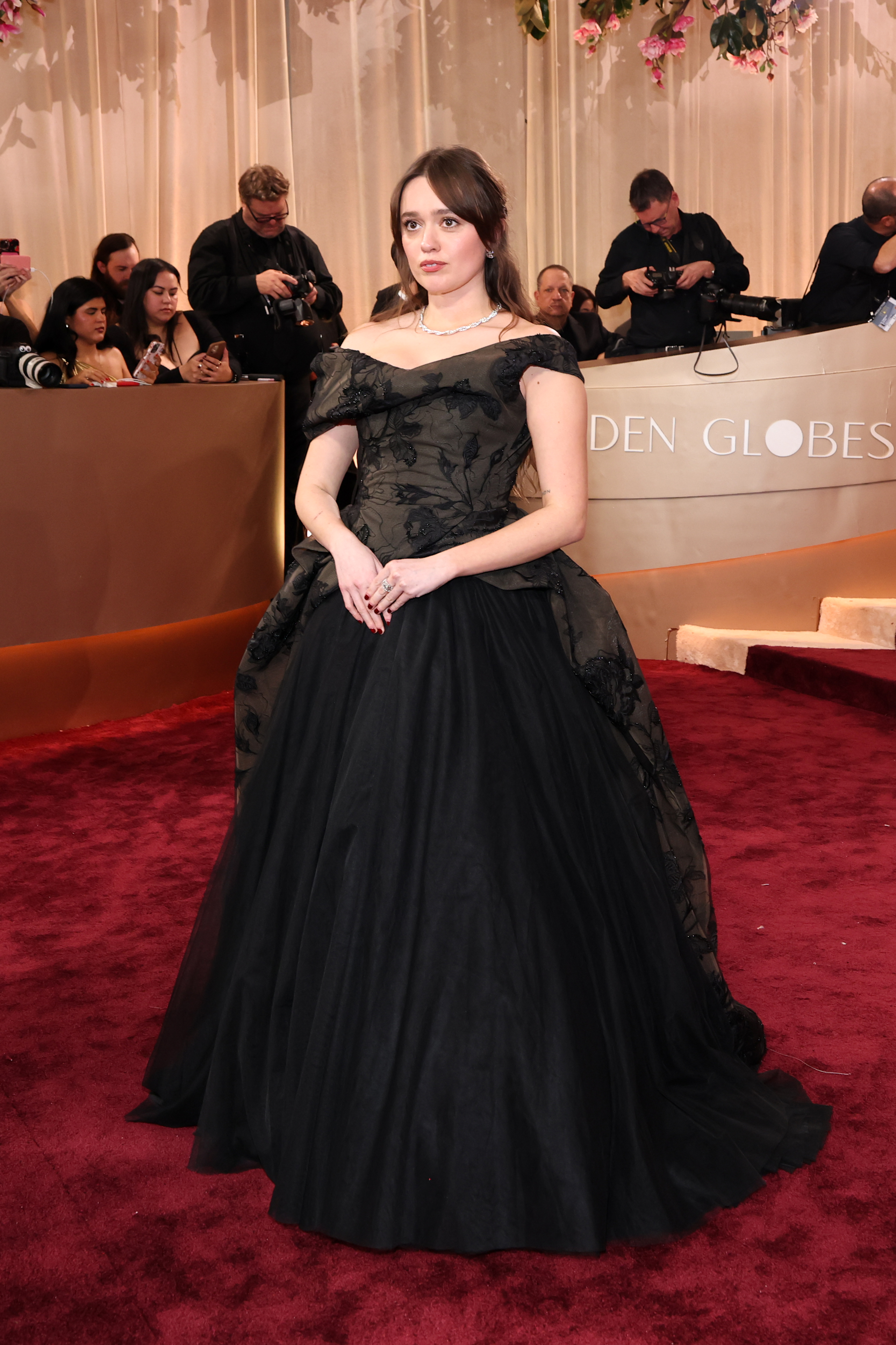 2255775047 BEVERLY HILLS, CALIFORNIA - JANUARY 11: (FOR EDITORIAL USE ONLY) Aimee Lou Wood attends the 83rd Annual Golden Globe Awards at The Beverly Hilton on January 11, 2026 in Beverly Hills, California. (Photo by Amy Sussman/Getty Images)
