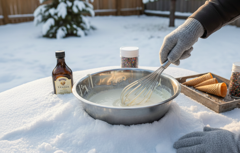 google gemini winter snow ice cream