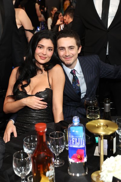 2254688137. SANTA MONICA, CALIFORNIA - JANUARY 04: (L-R) Kylie Jenner and Timothée Chalamet attend FIJI Water At The 31st Annual Critics Choice Awards at Barker Hangar on January 04, 2026 in Santa Monica, California. (Photo by Phillip Faraone/Getty Images for FIJI Water)