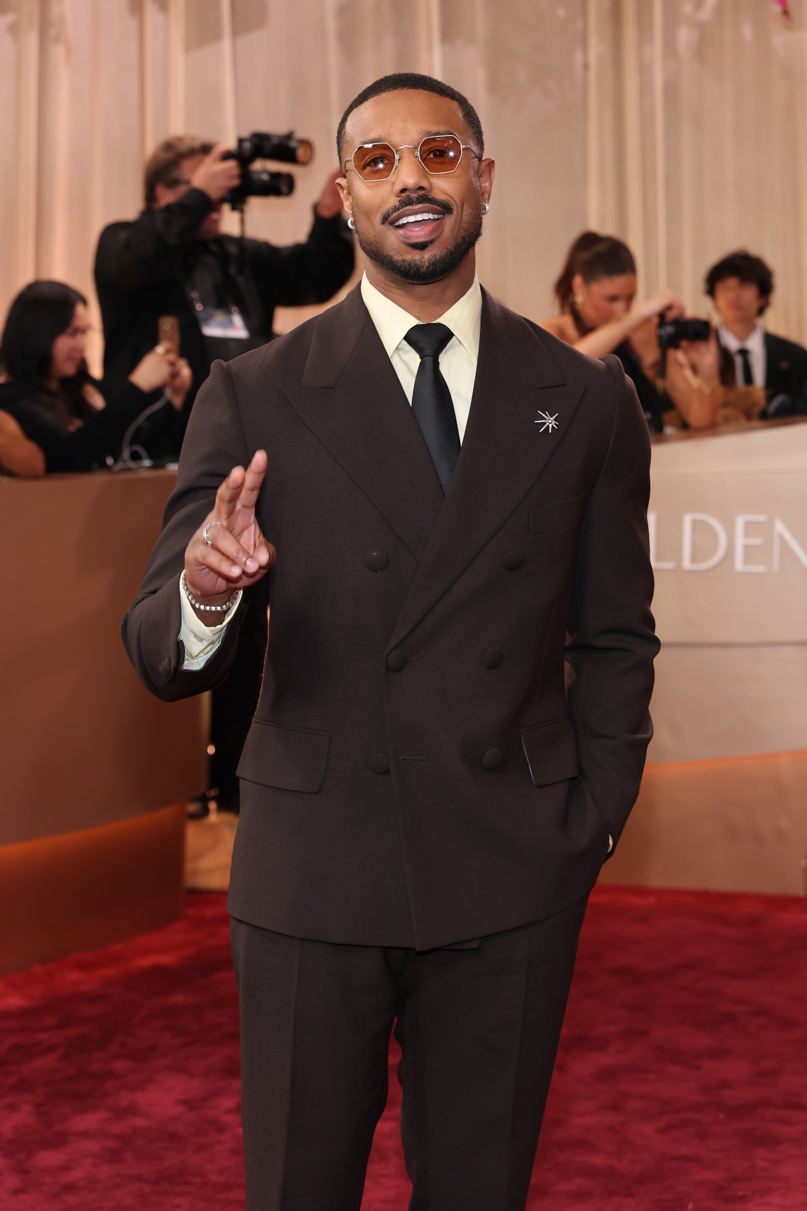 2255781545 BEVERLY HILLS, CALIFORNIA - JANUARY 11: (FOR EDITORIAL USE ONLY) Michael B. Jordan attends the 83rd Annual Golden Globe Awards at The Beverly Hilton on January 11, 2026 in Beverly Hills, California. (Photo by Amy Sussman/Getty Images)